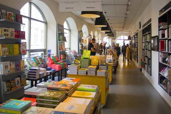 Copenhagen Dinamarca Mayo 2019 Interior Librería Copenhague —  Fotos de Stock