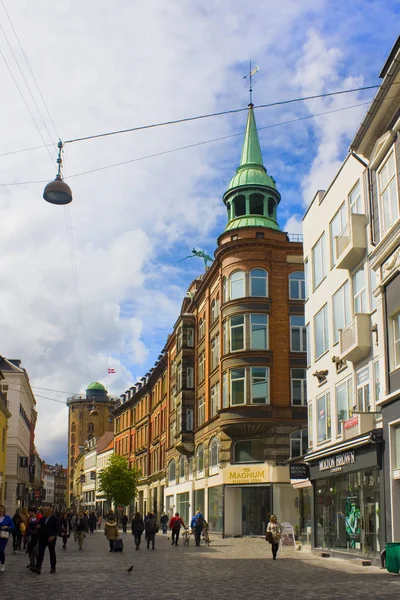 Copenhagen Dinamarca Mayo 2019 Hermoso Edificio Antiguo Con Una Escultura —  Fotos de Stock