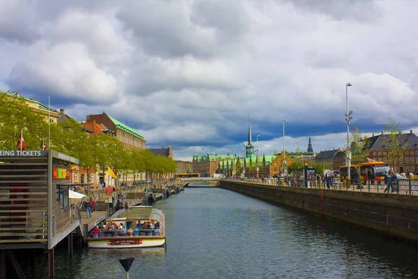 Copenhagen Dinamarca Maio 2019 Canal Cidade Velha Copenhague — Fotografia de Stock