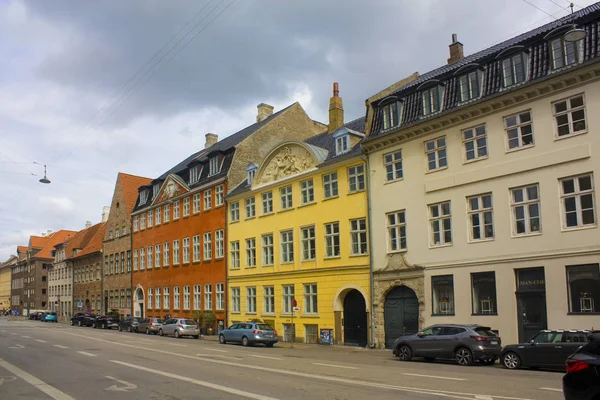 Kopenhaga Dania Maja 2019 Widok Stare Kolorowe Domy Kopenhadze Wyspie — Zdjęcie stockowe