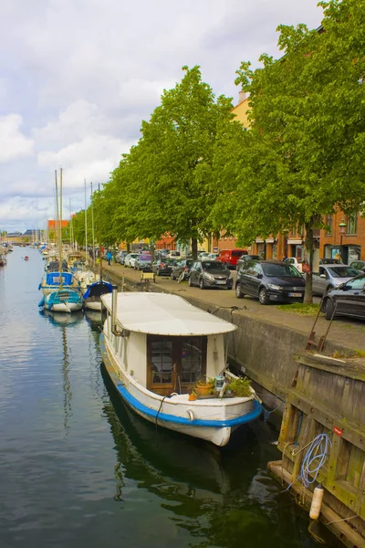 Copenhagen Dinamarca Mayo 2019 Vista Del Canal Distrito Christianshavn Copenhague — Foto de Stock