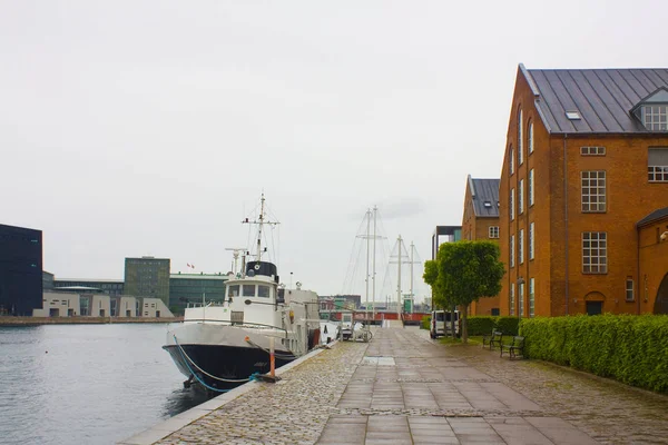 Kopenhagen Denemarken Mei 2019 Straat Het Kanaal Kopenhagen — Stockfoto