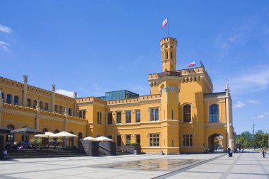 WROCLAW, POLAND - June 18, 2019: Main railway station in Wroclaw