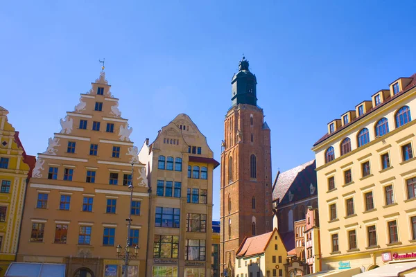 Wrocław Polska Czerwca 2019 Kościół Świętej Elżbiety Lub Bazylika Pomocnicza — Zdjęcie stockowe