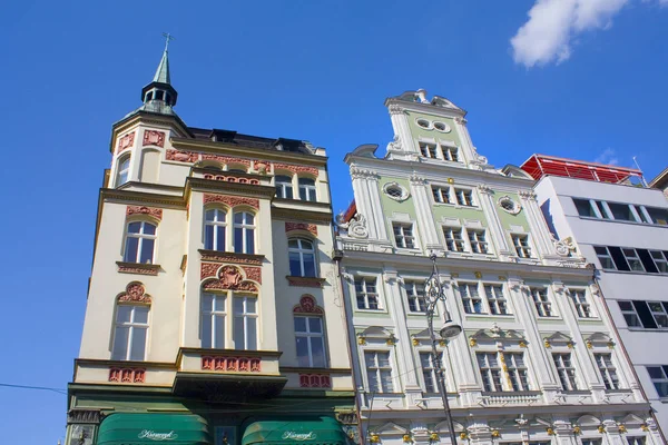 Wroclaw Poland June 2019 Facades Old Houses Old Town Wroclaw — Stock Photo, Image