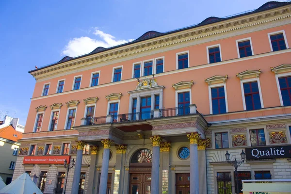 Breslau Polen Juni 2019 Aufbau Der Alten Zunft Salzplatz Breslau — Stockfoto