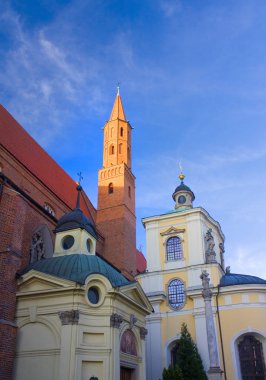 Wroclaw, Polonya - 18 Haziran 2019: Wroclaw'daki Saint Vincent ve Saint Jacob Katedrali