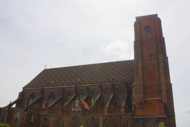 Wroclaw, Polonya - 18 Haziran 2019: St. Mary Magdalene Kilisesi, Wroclaw'da
