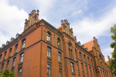 Wroclaw, Polonya - 18 Haziran 2019: Ostrow Tumski'nin Mimarisi