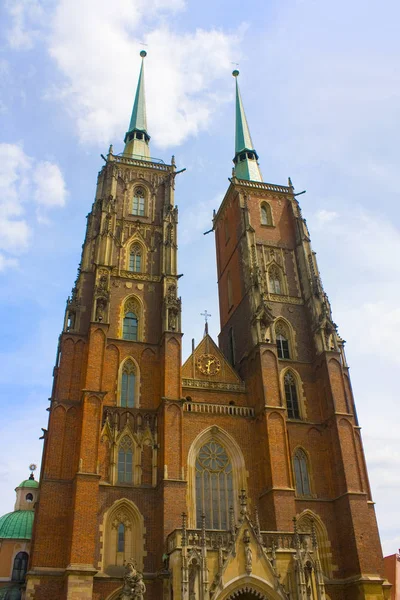 Wroclaw Polen Juni 2019 John Baptist Cathedral Ostrow Tumski Wroclaw — Stockfoto