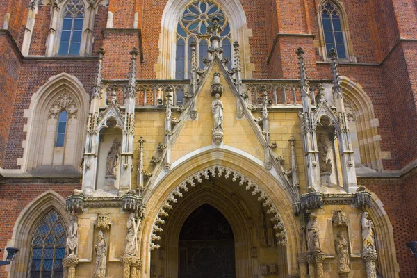 Wroclaw Polen Juni 2019 Fragment Der Johannes Der Täufer Kathedrale — Stockfoto