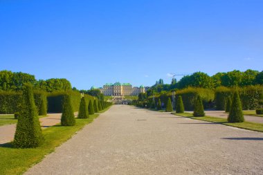 Viyana, Avusturya-30 Haziran 2019: Vienna Belvedere Park
