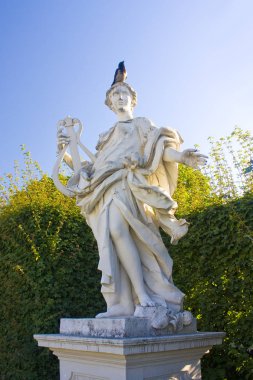 Viyana, Avusturya - 30 Haziran 2019: Viyana Belvedere Parkı'nda Heykel