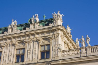 Viyana, Avusturya - 30 Haziran 2019: Viyana Belvedere Sarayı'nın parçası