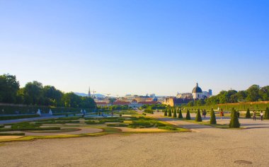 Viyana, Avusturya-30 Haziran 2019: Vienna Belvedere Park