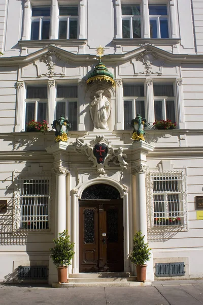 Вена Австрия Июня 2019 Года Фасад Старого Исторического Здания Старом — стоковое фото