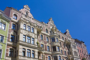 Viyana, Avusturya Eski Şehir eski tarihi binanın zengin dekorasyon