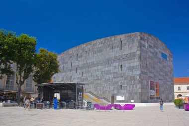 Viyana, Avusturya - 30 Haziran 2019: Mumok Müzesi (Museum of Modern Art) viyana