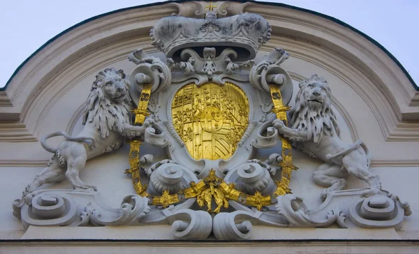 Відень Австрія Червня 2019 Герб Палацу Бельведер Відні — стокове фото