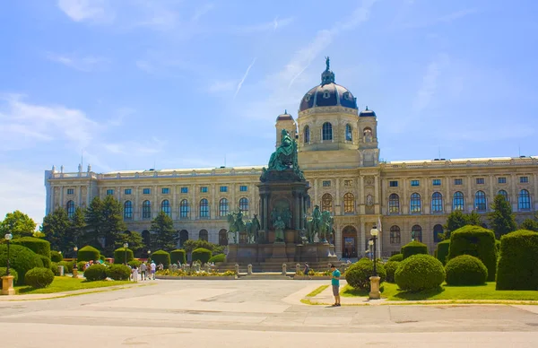 Wien Österreich Juni 2019 Denkmal Für Maria Theresa Und Kunsthistorisches — Stockfoto
