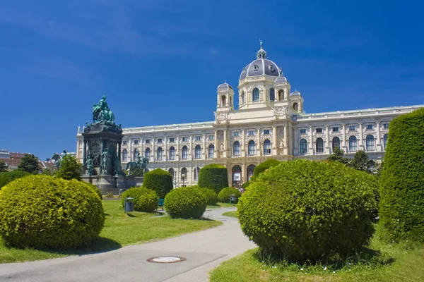Wien Österreich Juni 2019 Denkmal Für Maria Theresia Und Naturhistorisches — Stockfoto