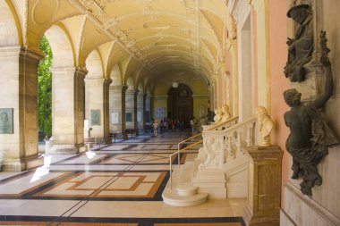 Viyana, Avusturya - 30 Haziran 2019: Viyana Üniversitesi İç Mekan