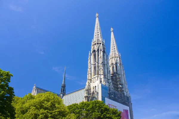 Viena Austria Junio 2019 Iglesia Votiva Votivkirche Una Iglesia Neogótica — Foto de Stock