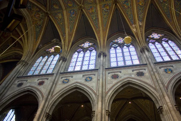 Vienna Austria June 2019 Interior Votive Church Votivkirche Neo Gothic — Stock Photo, Image