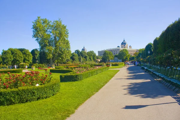 Vienna Austria Giugno 2019 Volksgarten Giardino Del Popolo Parco Pubblico — Foto Stock