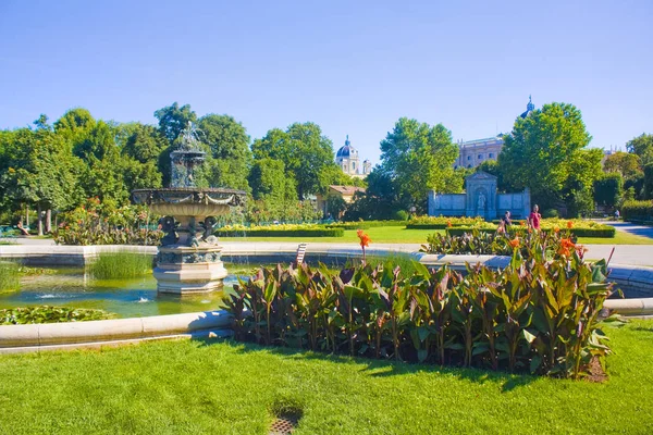 Vienna Austria Giugno 2019 Bella Fontana Nel Volksgarten Giardino Del — Foto Stock