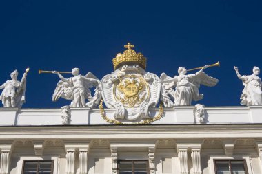 Viyana, Avusturya - 30 Haziran 2019: Hofburg'un Parçası - Viyana'da müzeleri olan barok saray kompleksi