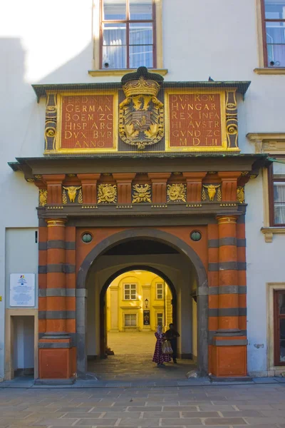 Βιέννη Αυστρία Ιουνίου 2019 Ελβετική Πύλη Του Παλατιού Hofburg Στη — Φωτογραφία Αρχείου