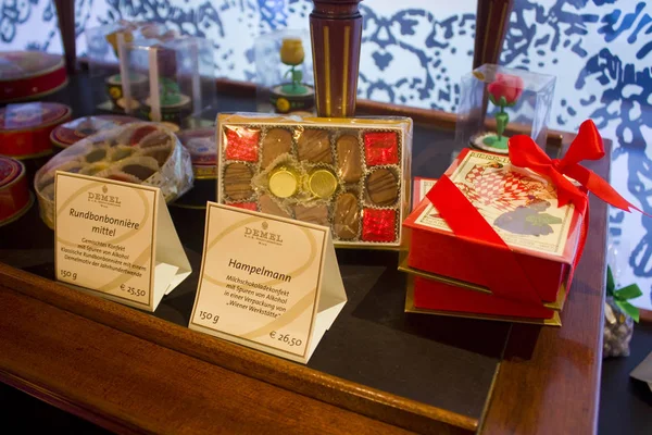 Βιέννη Αυστρία Ιουνίου 2019 Σοκολάτα Στο Demel Ένα Διάσημο Ζαχαροπλαστείο — Φωτογραφία Αρχείου
