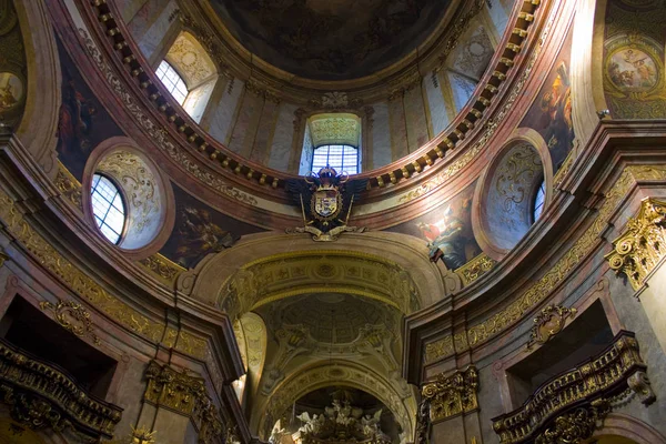 Vienne Autriche Juin 2019 Intérieur Luxueux Église Saint Pierre Peterskirche — Photo