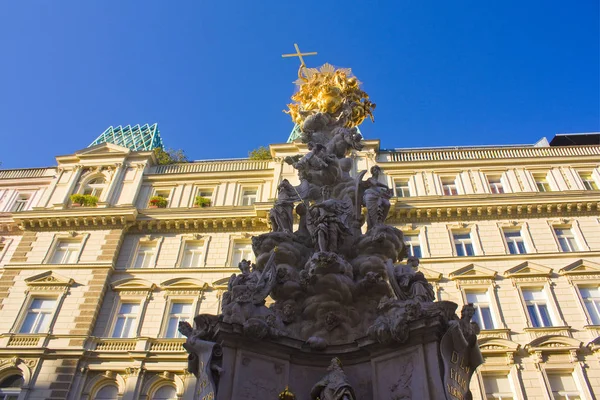 Vienna Áustria Junho 2019 Coluna Peste Rua Graben Viena — Fotografia de Stock