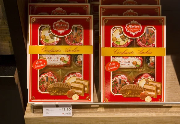 Вена Австрия Июня 2019 Года Австрийские Шоколадные Конфеты Сувенирном Магазине — стоковое фото