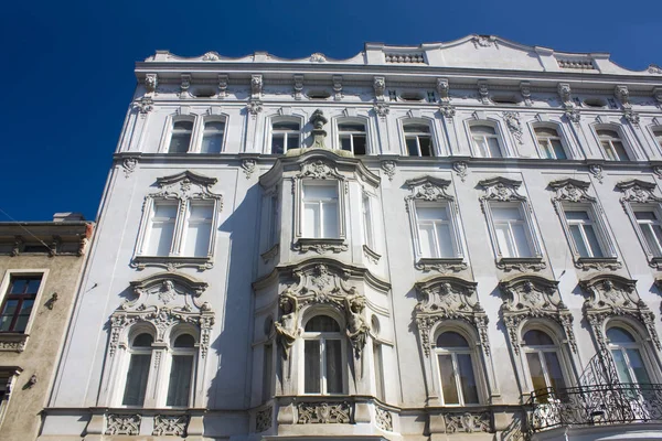 Ricca Decorazione Del Vecchio Edificio Storico Nel Centro Storico Vienna — Foto Stock