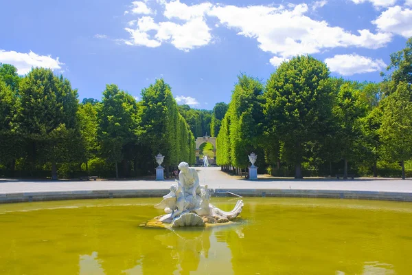 Βιέννη Αυστρία Ιουνίου 2019 Σιντριβάνι Στο Πάρκο Σενμπρούν Στη Βιέννη — Φωτογραφία Αρχείου