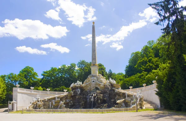 Viena Austria Junio 2019 Fuente Del Obelisco Parque Schoenbrunn Viena — Foto de Stock