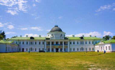 Village Kachanivka, Ukrayna-Jule 10, 2019: Ulusal tarihi ve kültür rezervi 