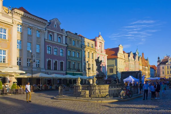 Poznan Polônia Junho 2019 Fonte Prozerpina Praça Principal Poznan — Fotografia de Stock