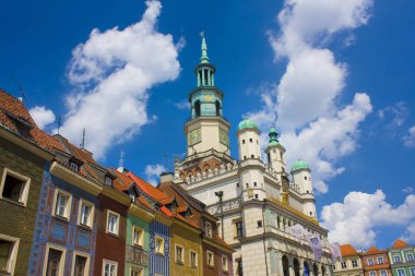 Poznan, Polonya-20 Haziran 2019: Poznan Belediye salonu (müze Poznan şehir tarihi)