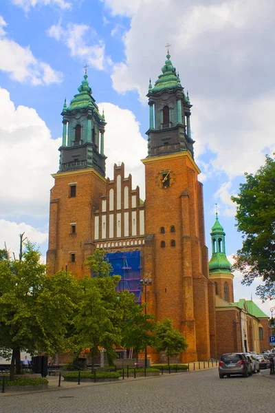 Bazylika Arcybiskupa Piotra Pawła Wyspie Tumski Poznaniu — Zdjęcie stockowe