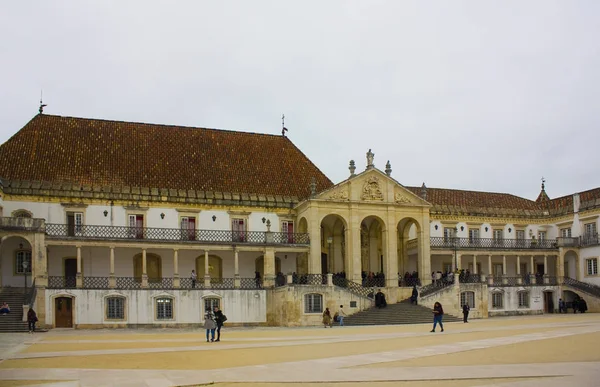 Coimbra Portugal Março 2019 Fragmento Famosa Universidade Coimbra — Fotografia de Stock