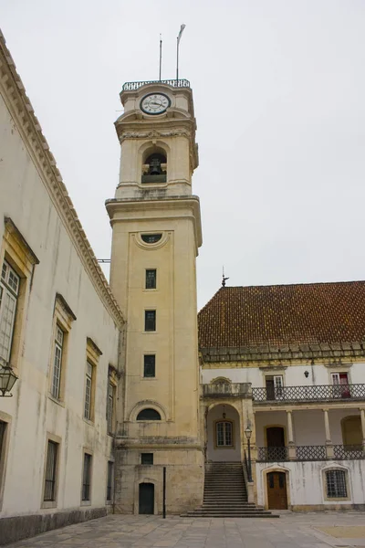 Torre Sino Famosa Universidade Coimbra Portugal — Fotografia de Stock