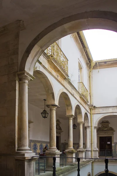 Coimbra Portugal Maart 2019 Arcade Van Een Binnenplaats Van Beroemde — Stockfoto