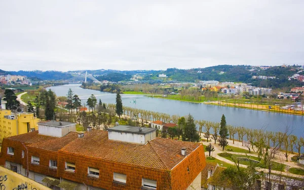 Панорамный Городской Пейзаж Коимбры Португалия — стоковое фото