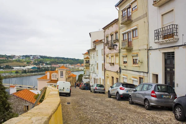 Coimbra Portugal Maart 2019 Pittoreske Straat Met Oude Huizen Oude — Stockfoto