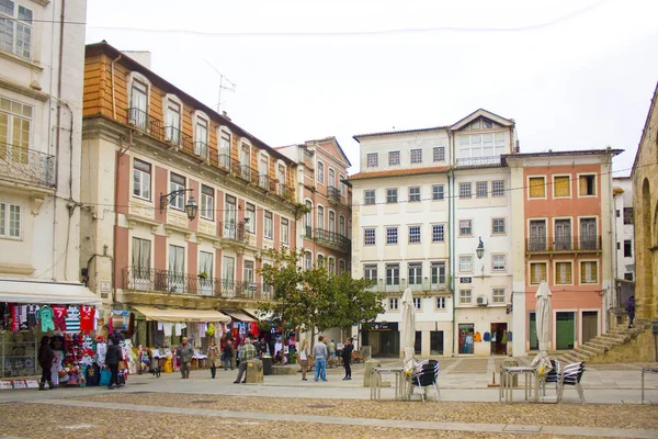 Κόιμπρα Πορτογαλία Μαρτίου 2019 Praca Κάνει Comercio Πλατεία Στην Παλιά — Φωτογραφία Αρχείου