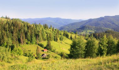 Mount Makovitsa Yaremche, Ukrayna dağlardan Panoraması